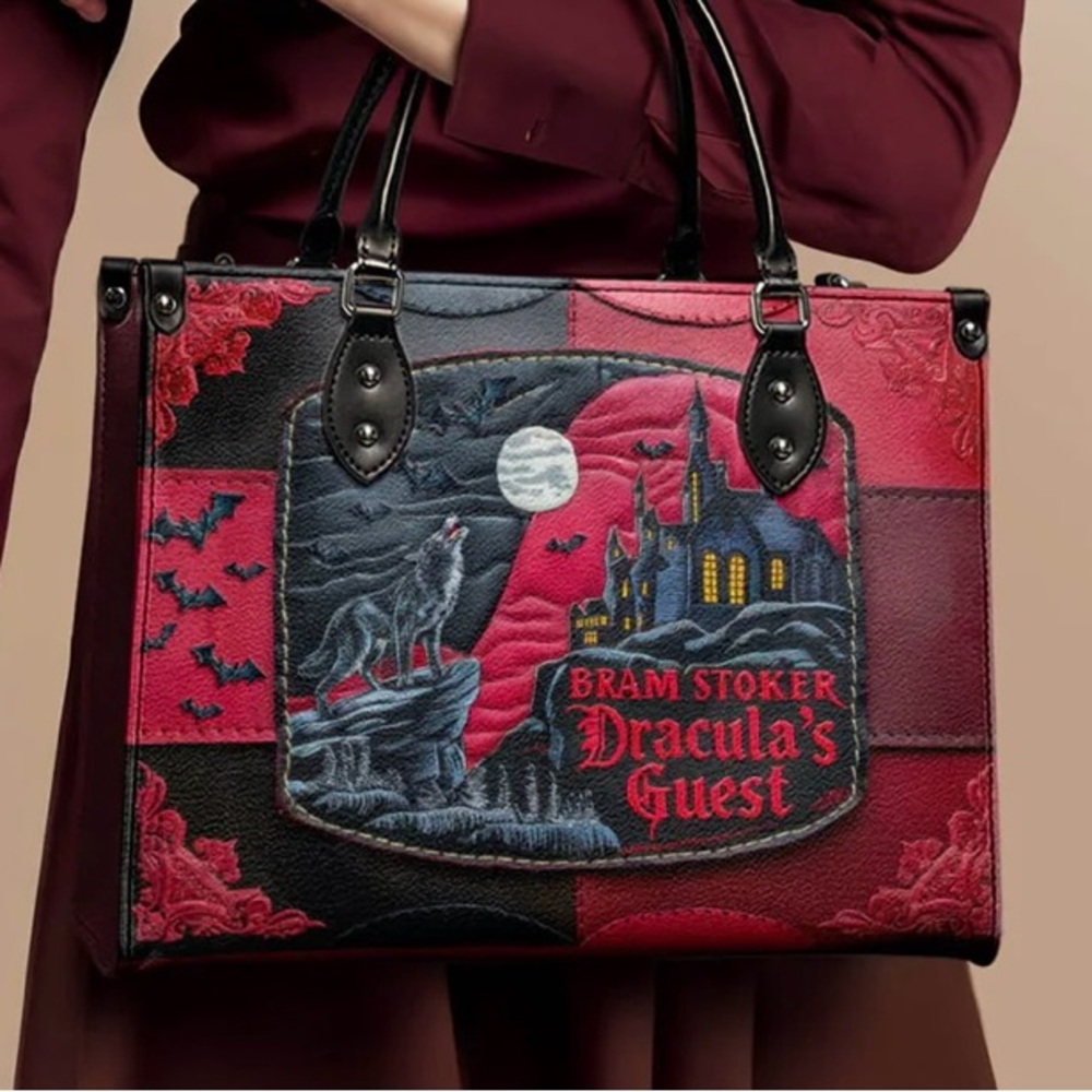 Dracula's Guest Red and Black Tote